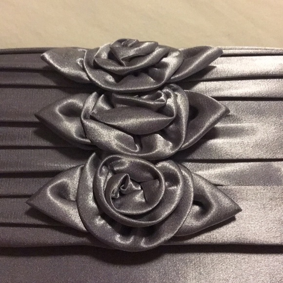 Super cute brand new silver clutch with strap. - Picture 2 of 5